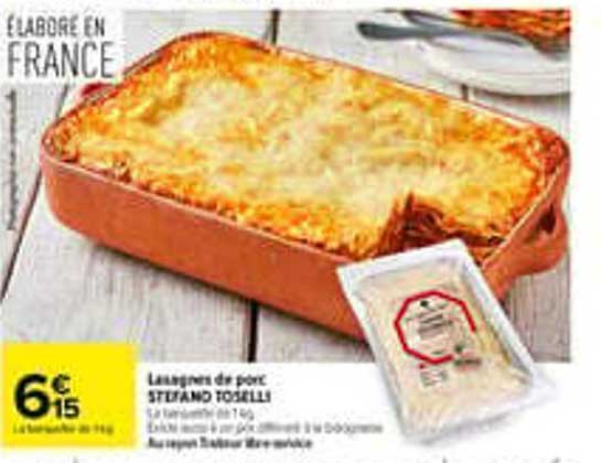 Lasagnes de porc STEFANO TOSELLI