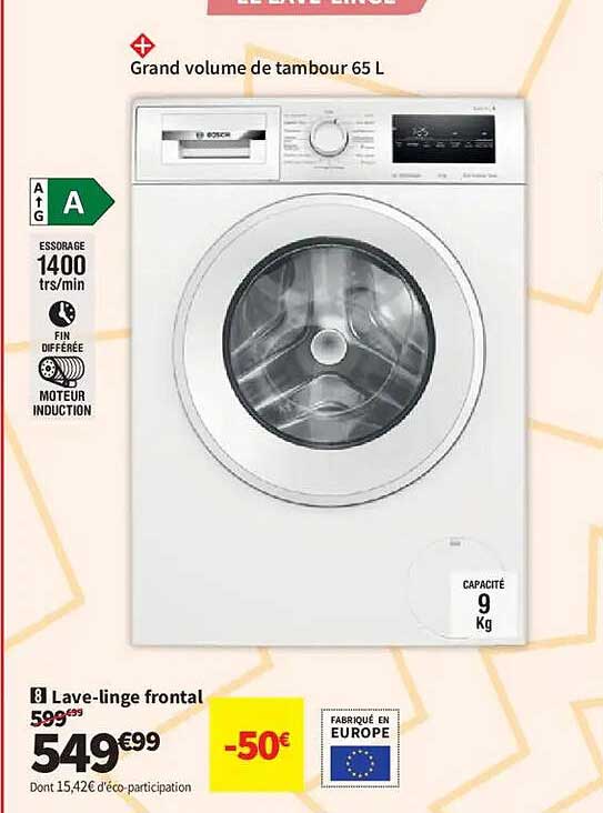 Lave-linge frontal