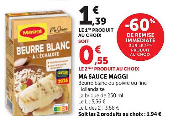 LE 1ER PRODUIT AU CHOIX