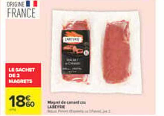 LE SACHET DE 2 MAGRETS