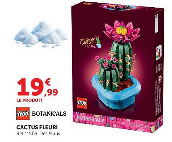 LEGO BOTANICALS CACTUS FLEURI