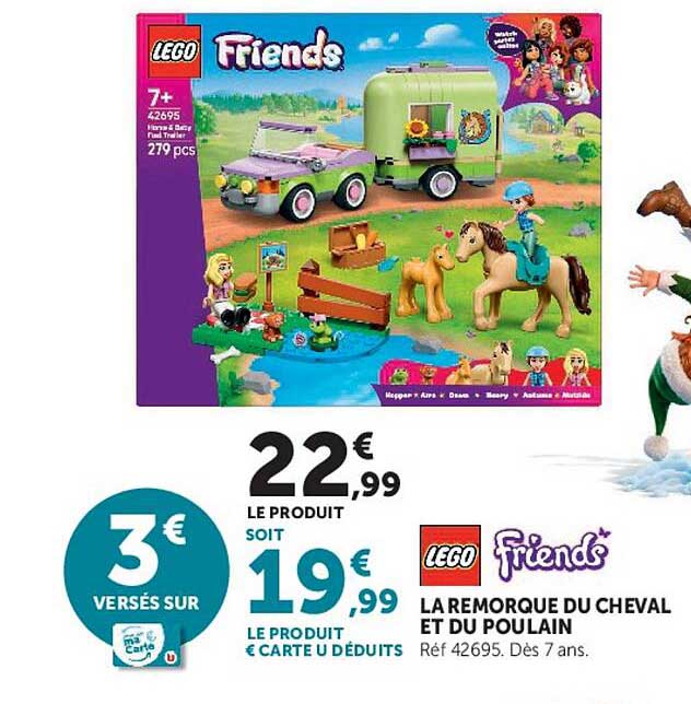 LEGO Friends LA REMORQUE DU CHEVAL ET DU POULAIN