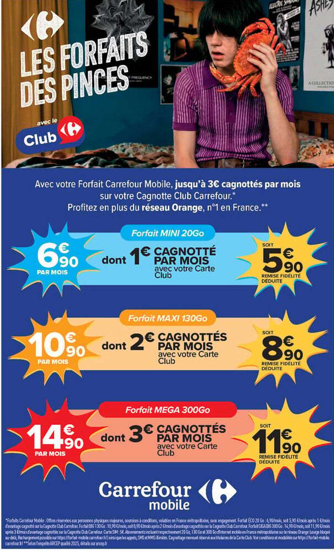 LES FORFAITS DES PINCES
