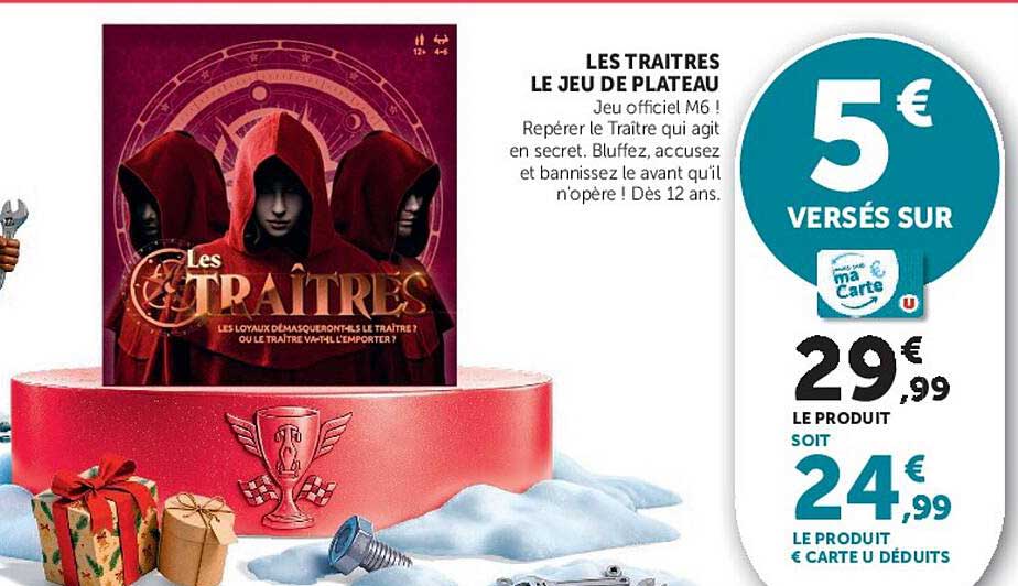 LES TRAITRES LE JEU DE PLATEAU