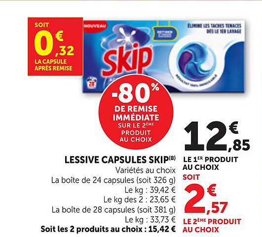 LESSIVE CAPSULES SKIP(B)