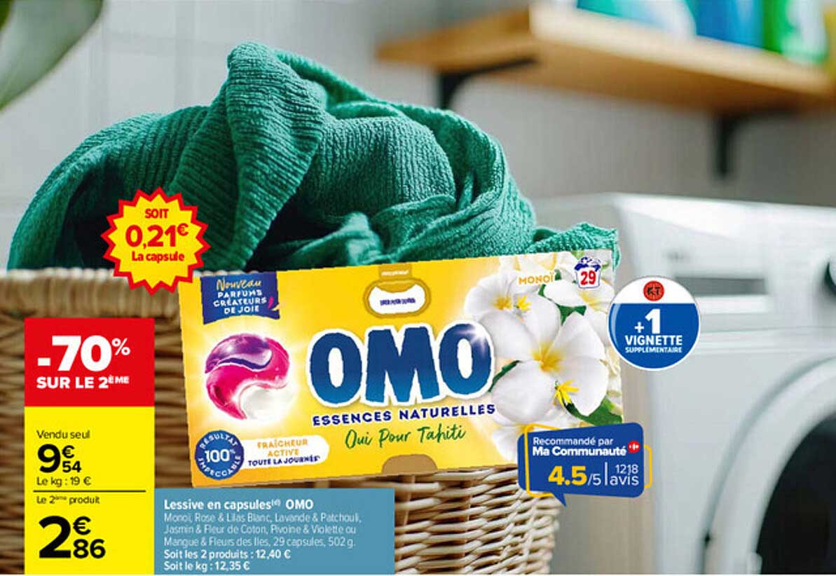 Lessive en capsules OMO
