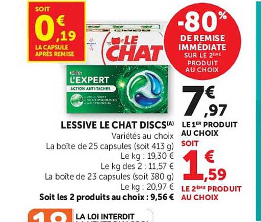 LESSIVE LE CHAT DISCS(A)