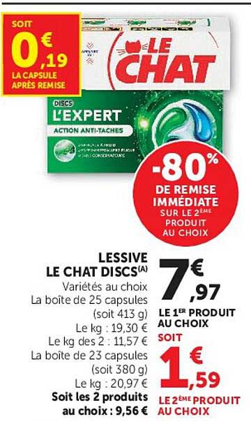 LESSIVE LE CHAT DISCS(A)