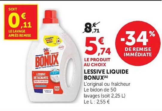 LESSIVE LIQUIDE BONUX