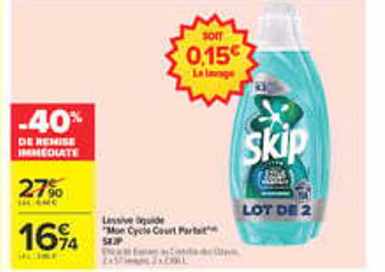 Lessive liquide "Matic Cycle Court Parfait" Skip