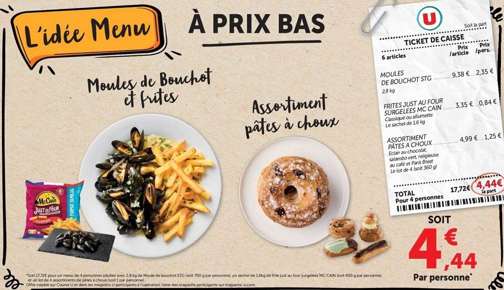 L'idée Menu À PRIX BAS