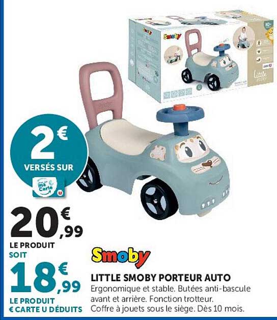 Little Smoby porteur auto