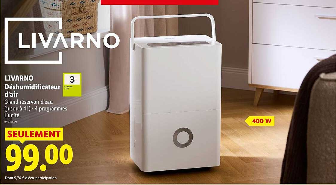 LIVARNO Déshumidificateur d'air