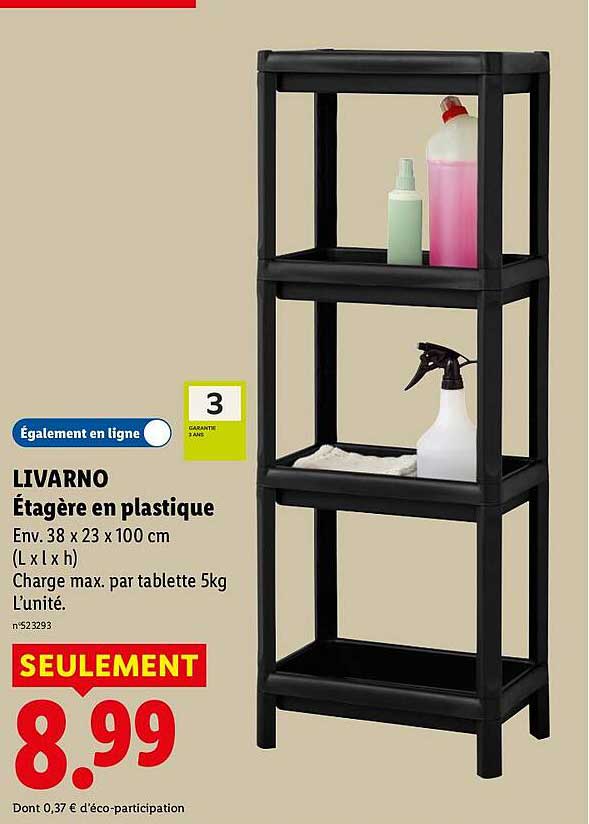 LIVARNO Étagère en plastique