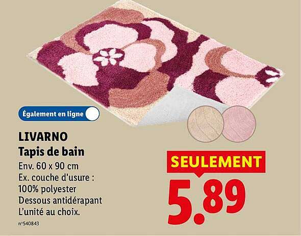 LIVARNO Tapis de bain