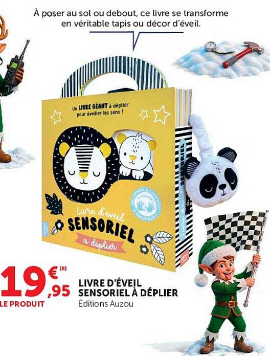 LIVRE D'ÉVEIL SENSORIEL À DÉPLIER