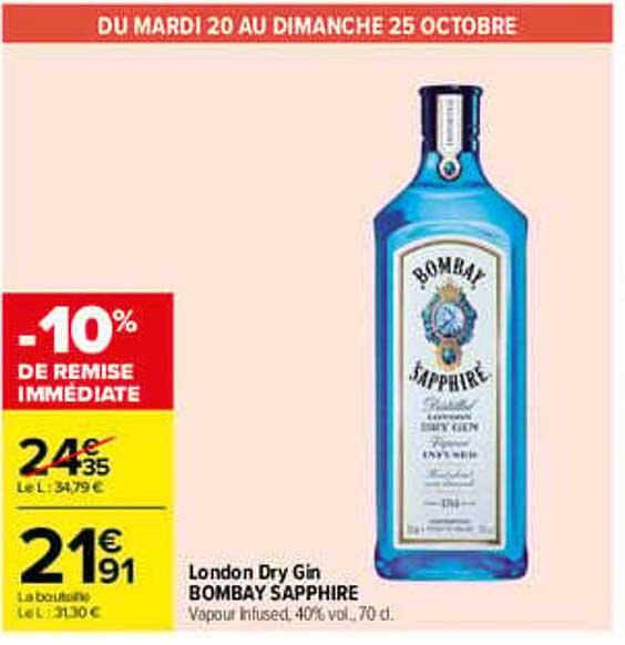 London Dry Gin BOMBAY SAPPHIRE