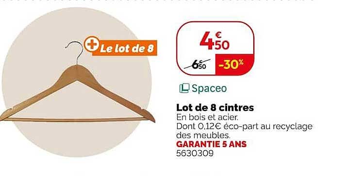 Lot de 8 cintres