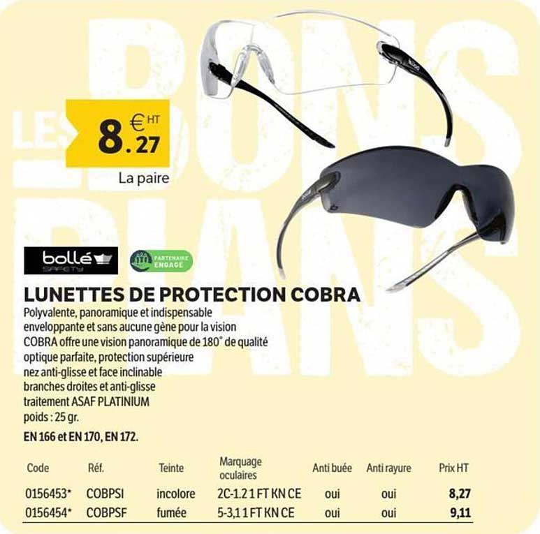 LUNETTES DE PROTECTION COBRA