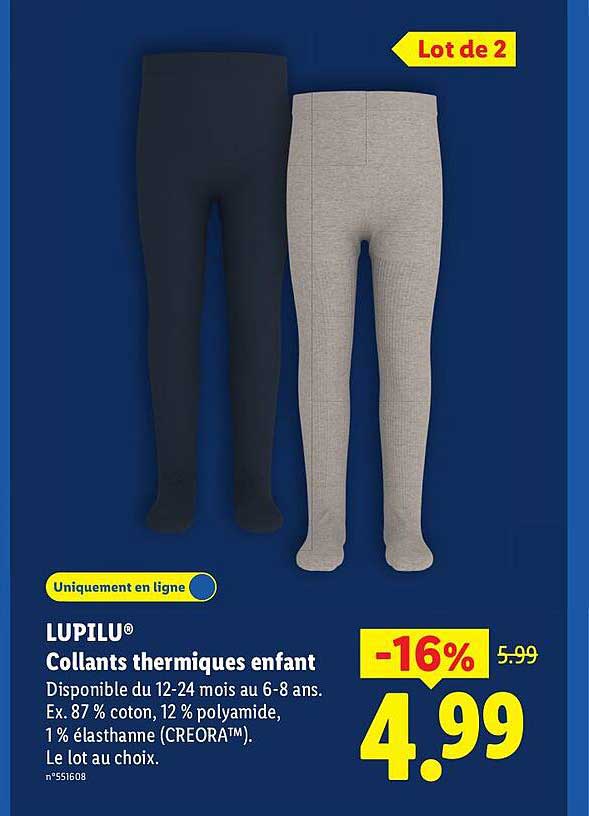 LUPILU® Collants thermiques enfant
