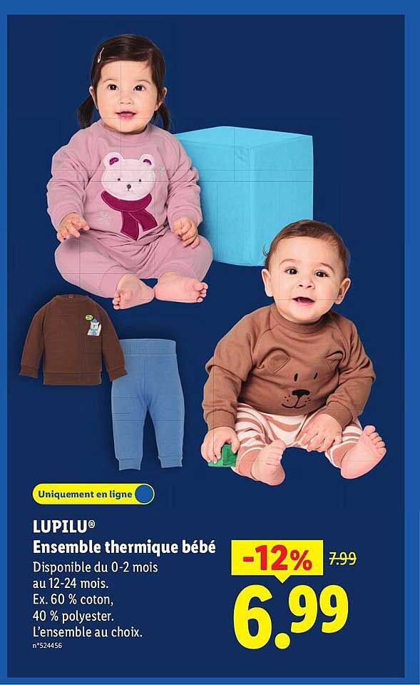 LUPILU® Ensemble thermique bébé