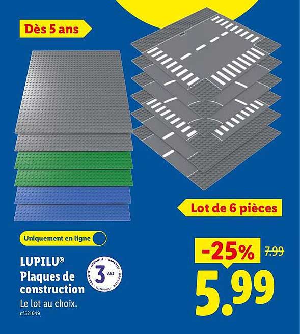LUPILU® Plaques de construction