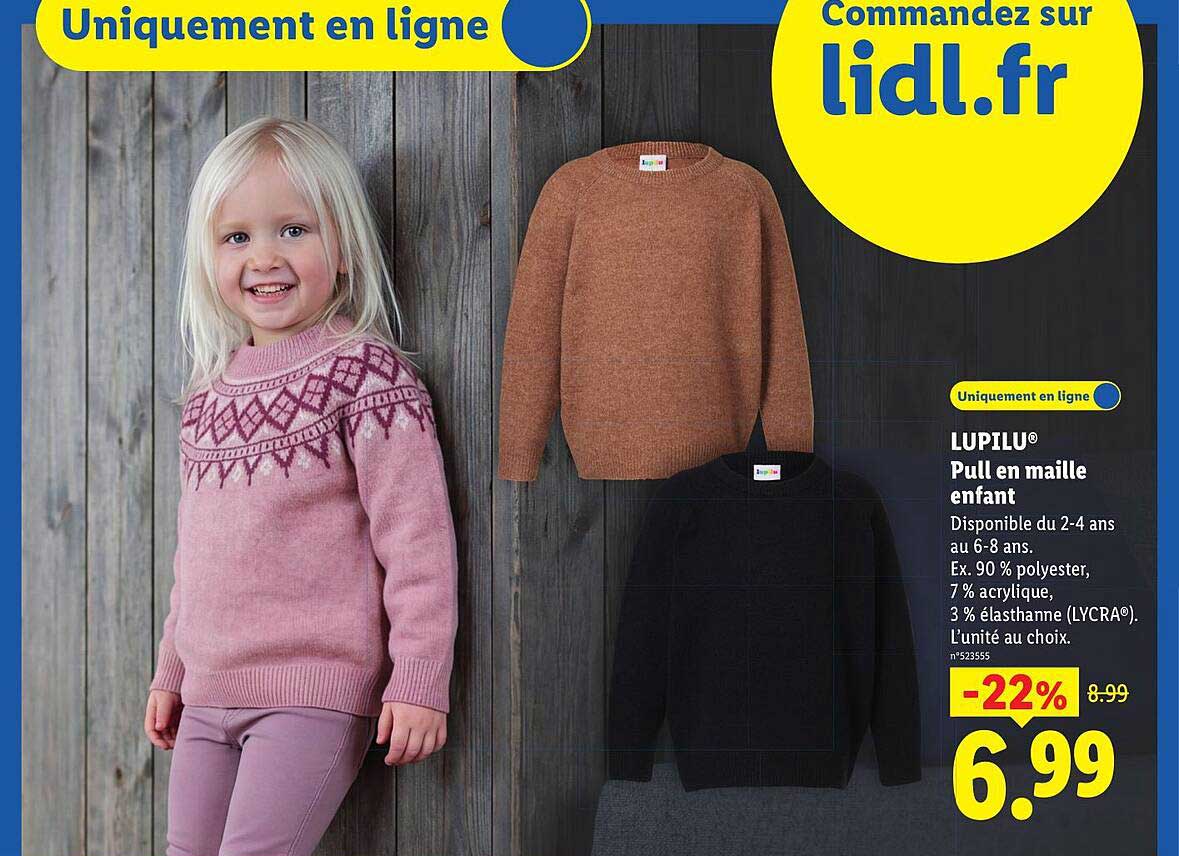 LUPILU® Pull en maille enfant