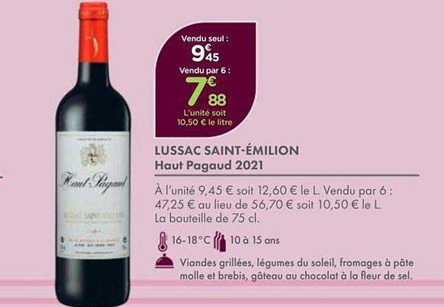LUSSAC SAINT-ÉMILION Haut Pagaud 2021