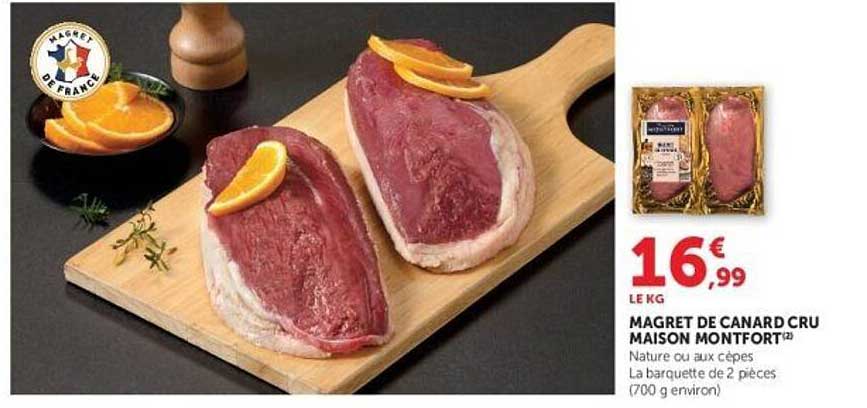 MAGRET DE CANARD CRU MAISON MONTFORT