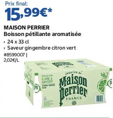 MAISON PERRIER Boisson pétillante aromatisée