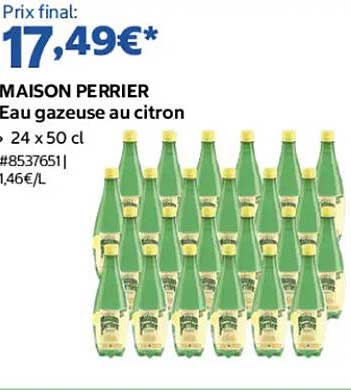 MAISON PERRIER Eau gazeuse au citron