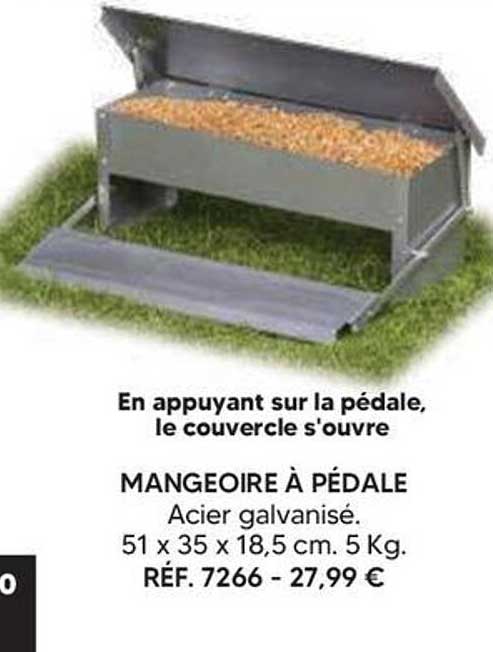 MANGEOIRE À PÉDALE