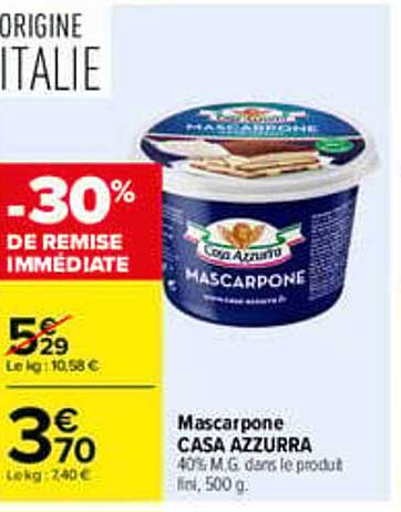 Mascarpone CASA AZZURRA