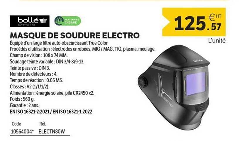 MASQUE DE SOUDURE ELECTRO