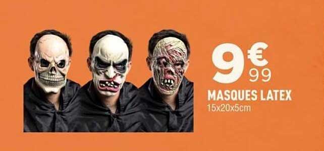 MASQUES LATEX 15x20x5cm