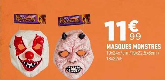 MASQUES MONSTRES