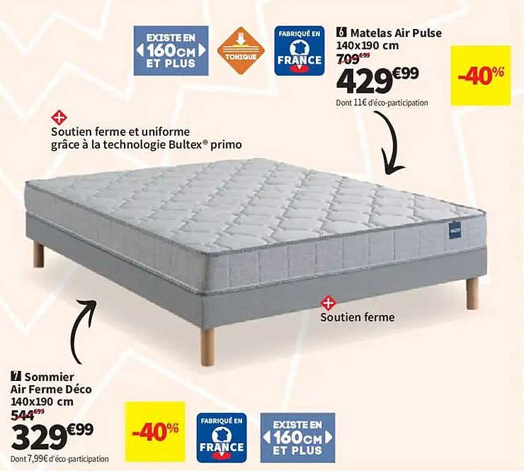 Matelas Air Pulse 140x190 cm