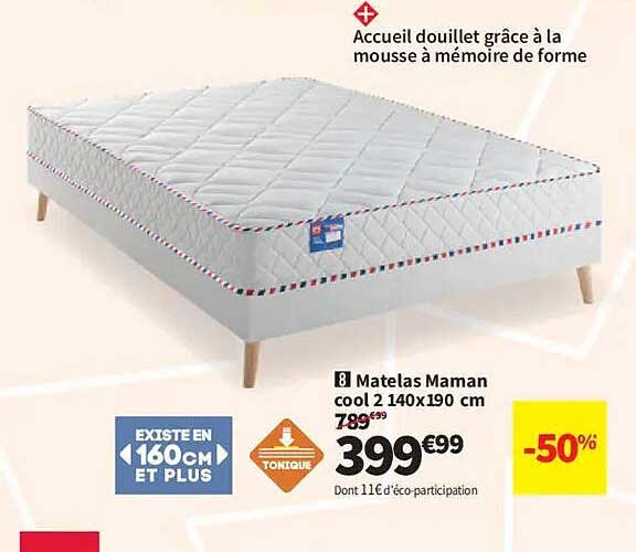 Matelas Maman cool 2 140x190 cm
