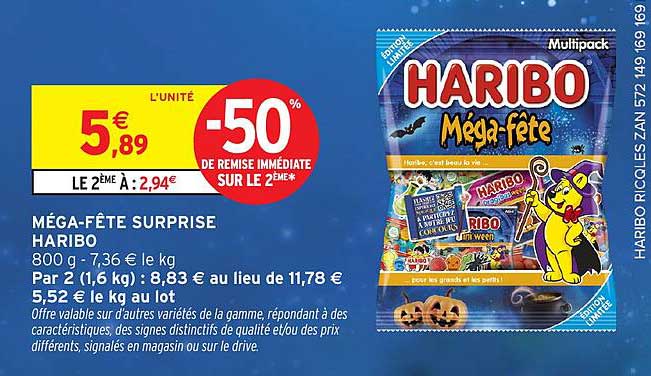 MÉGA-FÊTE SURPRISE HARIBO