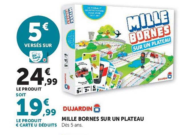MILLE BORNES SUR UN PLATEAU