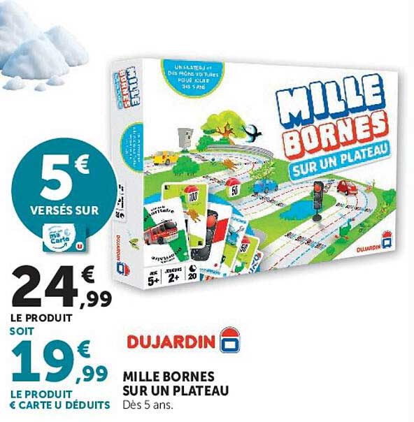 MILLE BORNES SUR UN PLATEAU