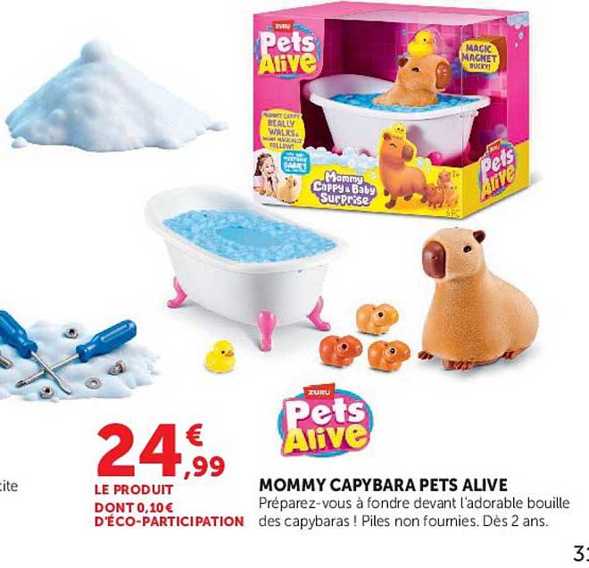 MOMMY CAPYBARA PETS ALIVE