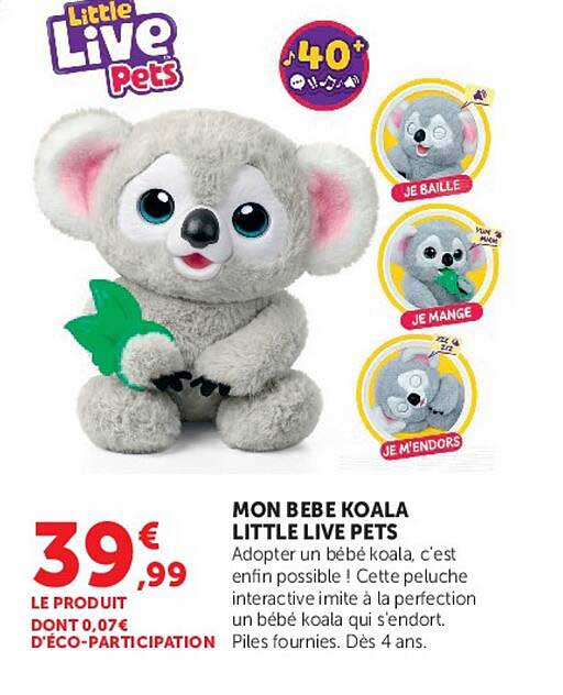 MON BEBE KOALA LITTLE LIVE PETS