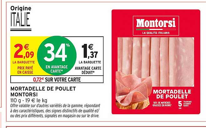 MORTADELLE DE POULET MONTORSI