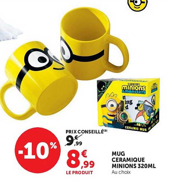 MUG CERAMIQUE MINIONS 320ML