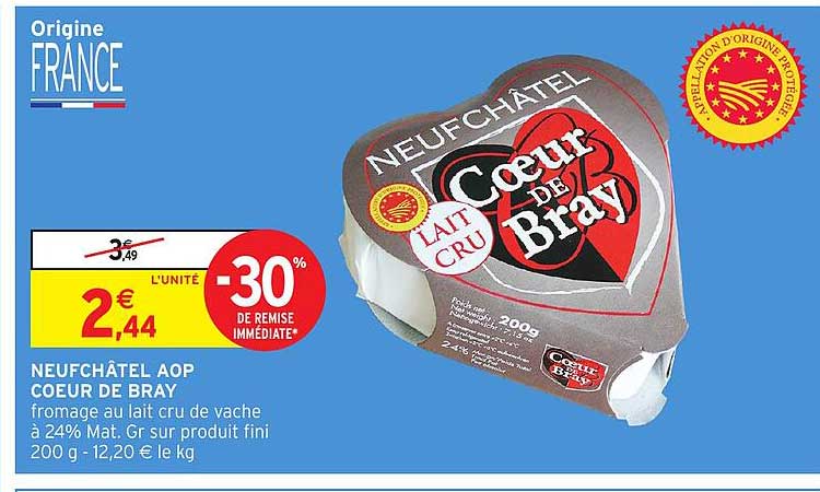 NEUFCHÂTEL AOP COEUR DE BRAY
