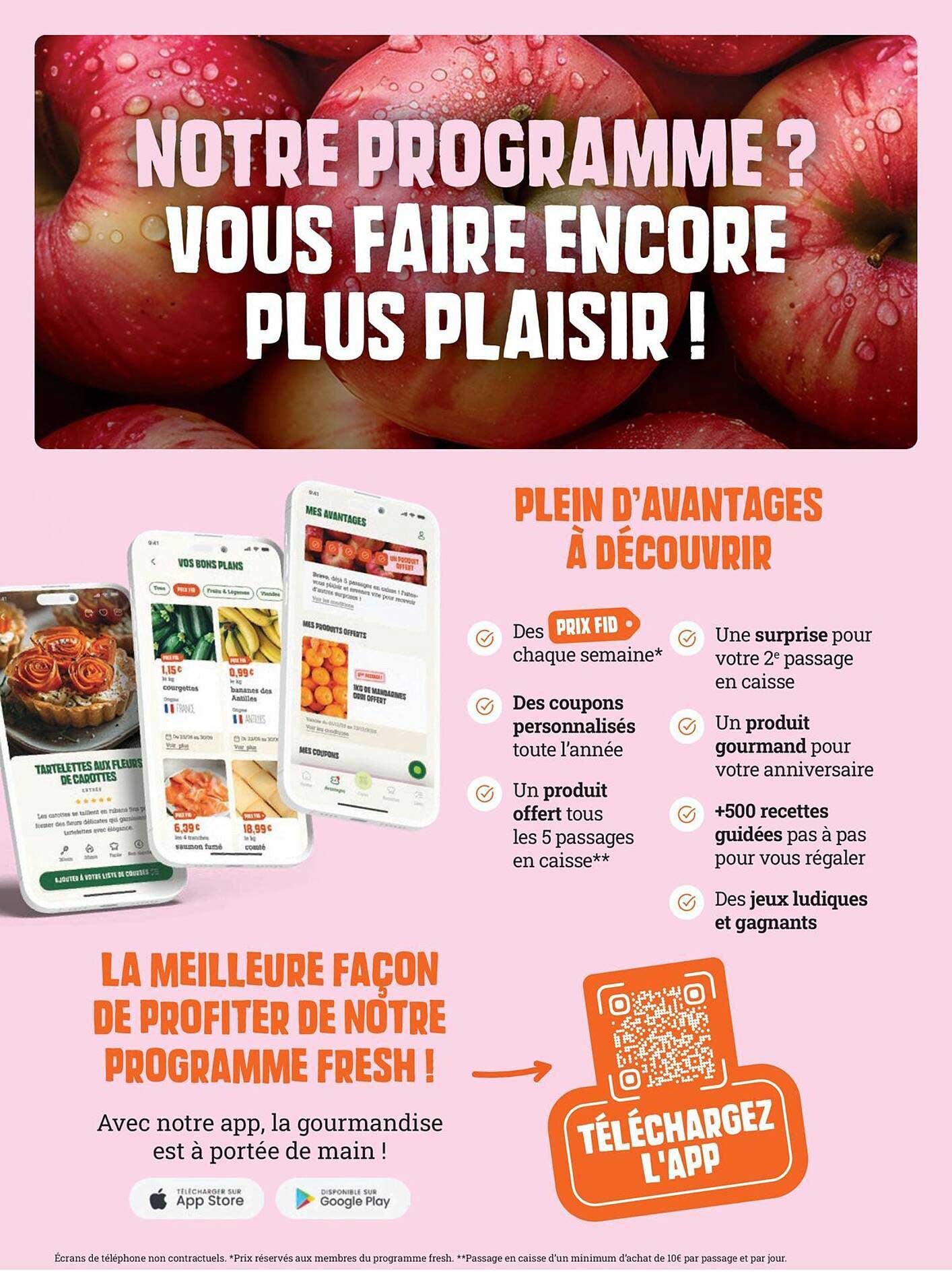 NOTRE PROGRAMME ? VOUS FAIRE ENCORE PLUS PLAISIR !