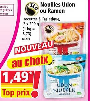 Nouilles Udon ou Ramen