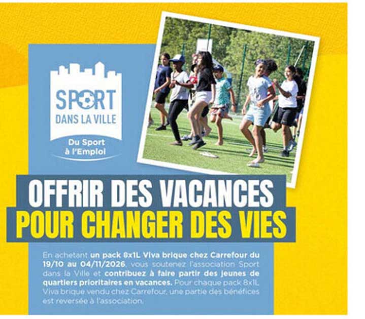 OFFRIR DES VACANCES POUR CHANGER DES VIES