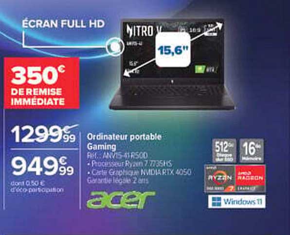 Ordinateur portable Gaming